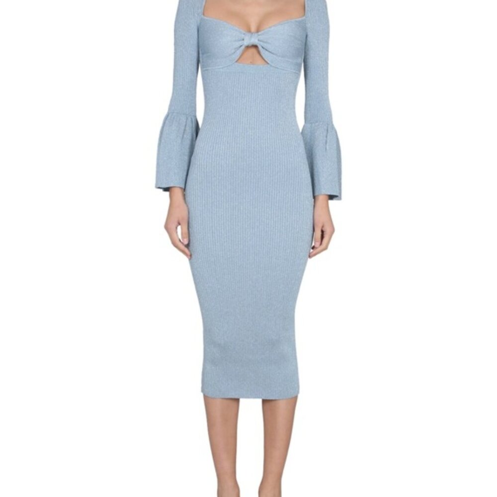 SELF-PORTRAIT LUREX DRESS Small